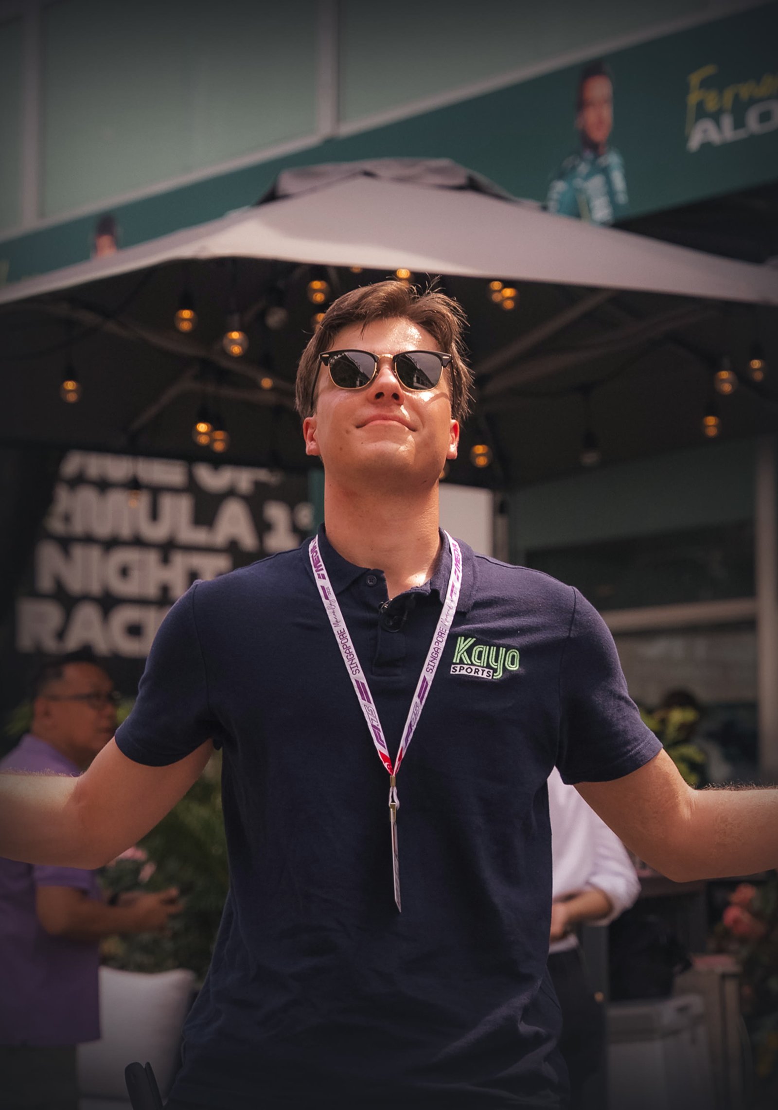 Ethan Fleetwood in the F1 paddock