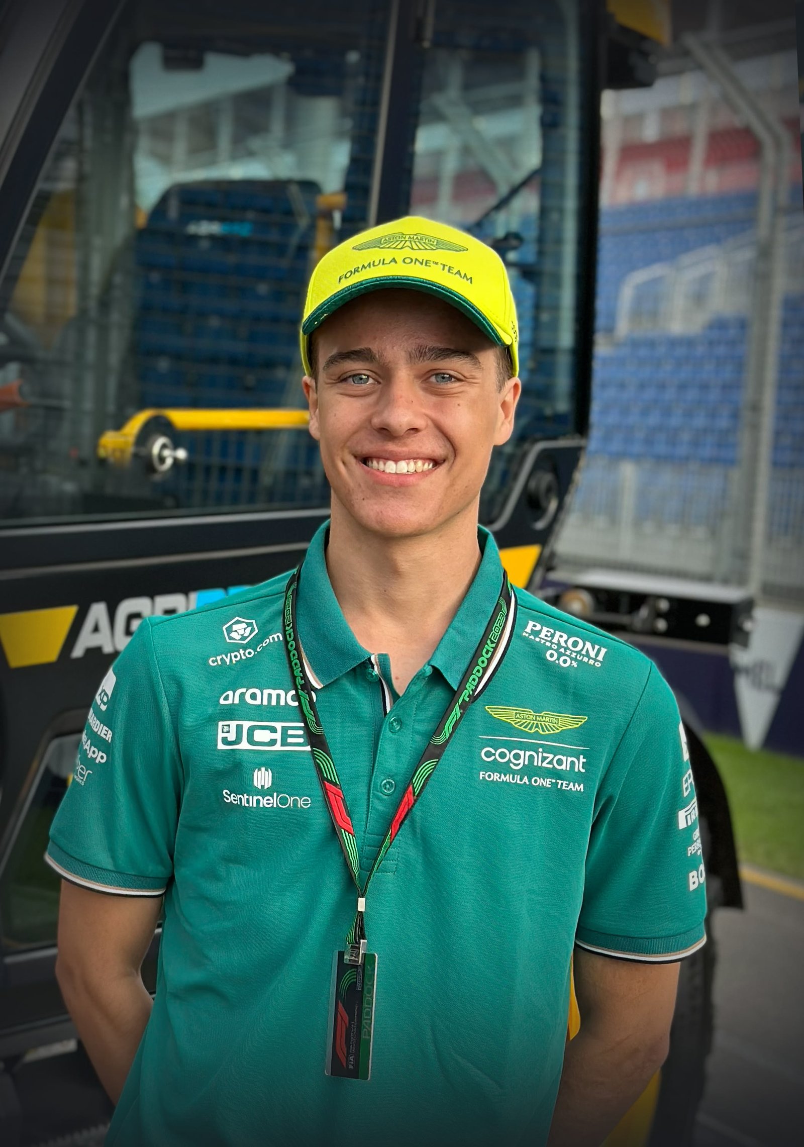 Ethan Fleetwood in the F1 paddock