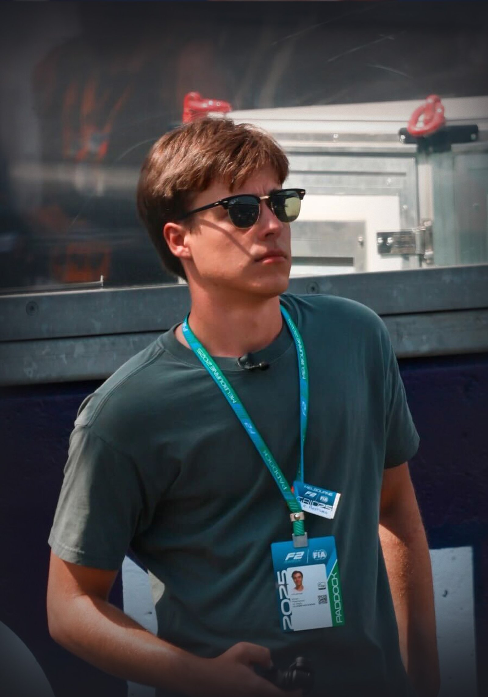 Ethan Fleetwood in the F1 paddock